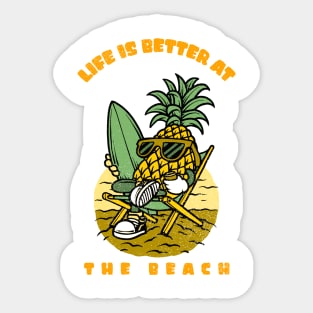 Life Is Better At The Beach Sticker